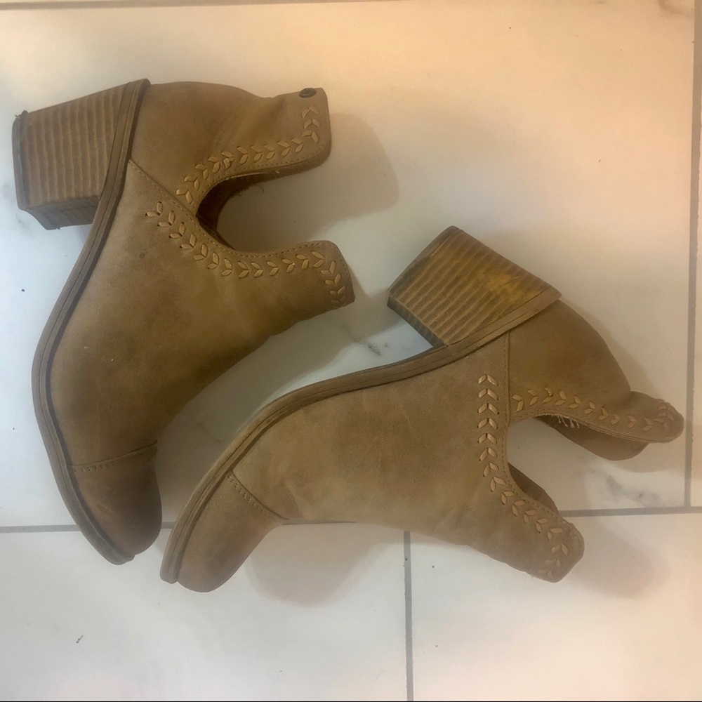 Roxy booties western vegan leather